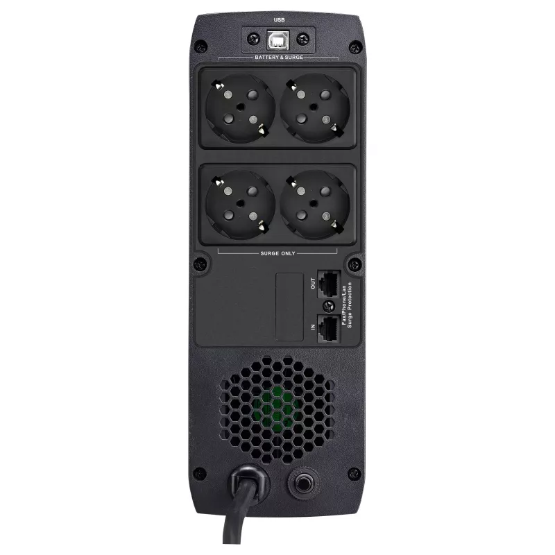 FSP ST 1200 Tower 1200VA 720W Line-Interactive USV mit 4 Schuko-Steckdosen und RJ45-Schutz