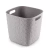 CURVER Softex quadratischer Aufbewahrungskorb 15L Kreideweiß 27,9x27,9x26,9cm