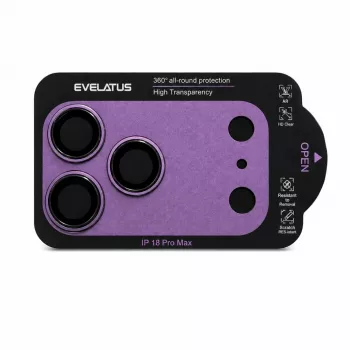 Evelatus Apple iPhone 18 Pro Full Body Kameraobjektivschutz Premium Burgund
