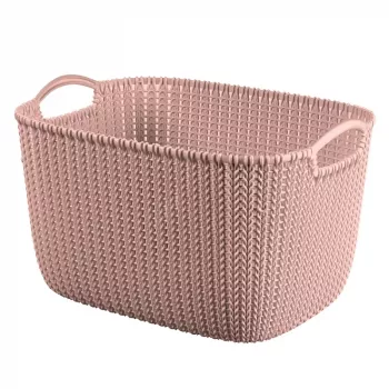 Curver Knit L Rechteckiger Aufbewahrungskorb 19L 40x30x23 cm Rosa