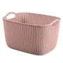 Curver Knit L Rechteckiger Aufbewahrungskorb 19L 40x30x23 cm Rosa