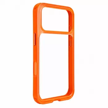 Evelatus Apple iPhone 17 Pro LiveCase Hybrid-Hülle mit Standfuß PC+TPU Orange