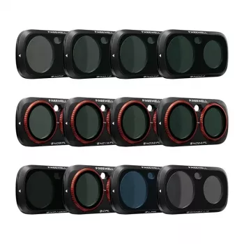 Freewell Insta360 Luna Ultra Filter-Set (12-teilig) – Magnetische Quick-Swap ND-, CPL-, ND/PL-, UV-Filter für Insta360 X4