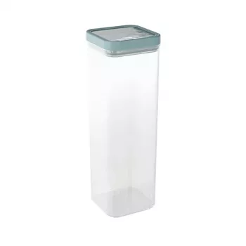CURVER Kara Vorratsbehälter für trockene Lebensmittel 2,4L Transparent/Petrol Airtight BPA-Free