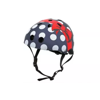 Hornit Polka Dot Kinder-Fahrradhelm 48-53cm mit LED-Licht
