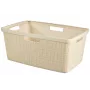 CURVER Wäschekorb Jute 46L 59x39x26cm Creme