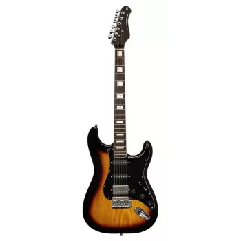 Stagg SES-60 SNB E-Gitarre - Sonic Blue, SSS-Tonabnehmer, Erle-Korpus