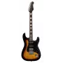 Stagg SES-60 SNB E-Gitarre - Sonic Blue, SSS-Tonabnehmer, Erle-Korpus