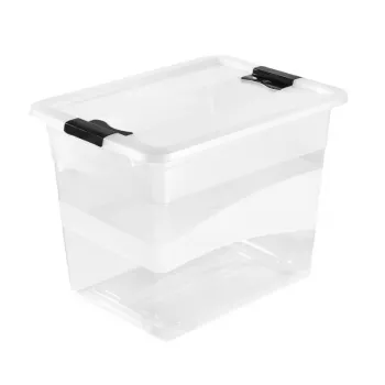 keeeper Crystalbox Cornelia Aufbewahrungsbox mit Deckel, 24 L, Transparent, 39,5 x 29,5 x 30 cm