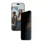 PanzerGlass PGS 2-Wege Blickschutz Displayschutzfolie für Apple iPhone 15 Pro Max - Ultra-Wide Fit gehärtetes Glas, Diamond Strength, antibakteriell, SnapOn Applikator
