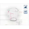 LEIFHEIT Messbecher 1L, Transparent, SAN-Kunststoff, ml/L/Gramm-Skalen, spülmaschinenfest