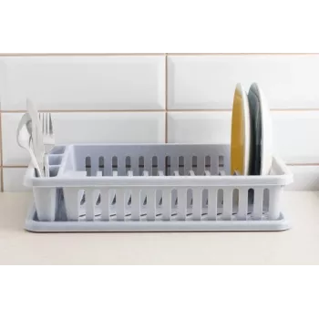 CURVER Geschirrabtropfgestell 26,5x42x8,8 cm Grau