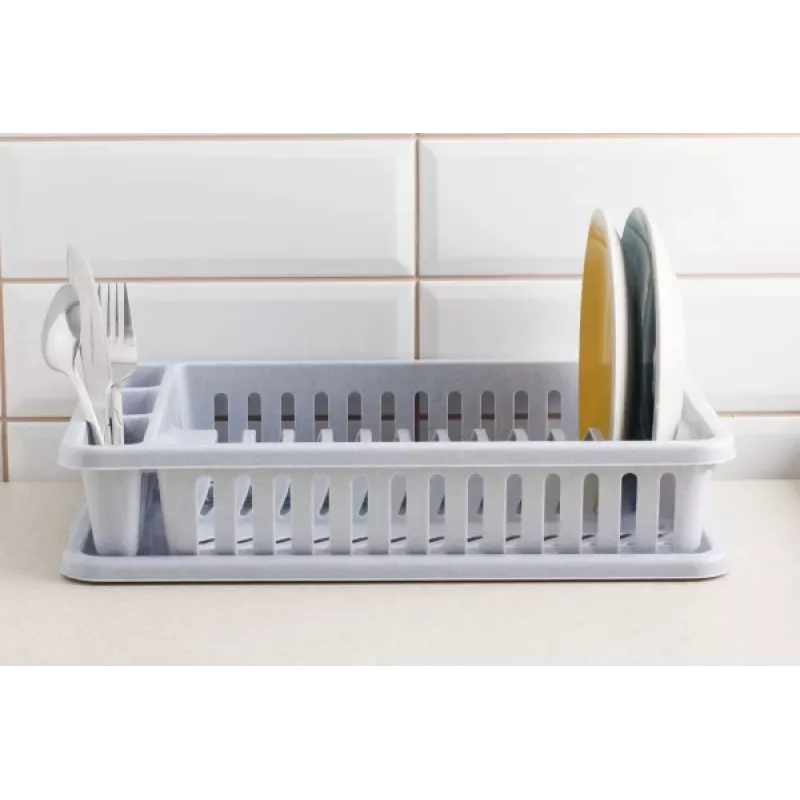 CURVER Geschirrabtropfgestell 26,5x42x8,8 cm Grau