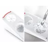 LEIFHEIT Eierschneider Combi – 2-in-1 Eierschneider und Eierachtelteiler, Weiß