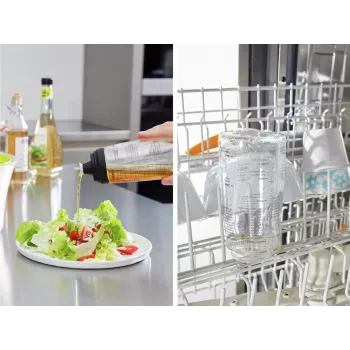 LEIFHEIT Salatdressing-Shaker 300 ml, Transparent/Grün
