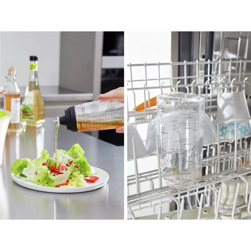 LEIFHEIT Salatdressing-Shaker 300 ml, Transparent/Grün
