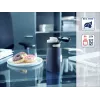 LEIFHEIT Thermos Flip 350 ml dunkelblauer vakuumisolierter Thermobecher aus Edelstahl