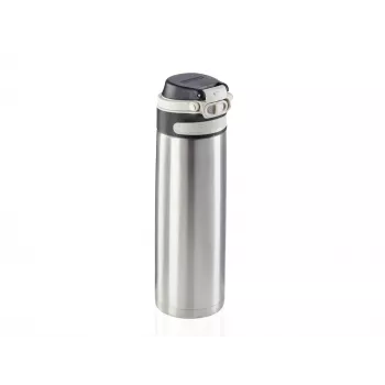 LEIFHEIT Thermo Mug Flip 600 ml Silber