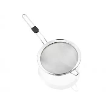 LEIFHEIT ProLine Sieb Ø20 cm Edelstahl Feinsieb mit ergonomischem Griff, spülmaschinenfest, Aufhängeöse, Auflagehaken