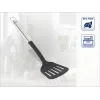 LEIFHEIT Sterling Nylon-Pfannenwender mit Edelstahlgriff, 33 cm, Schwarz/Silber