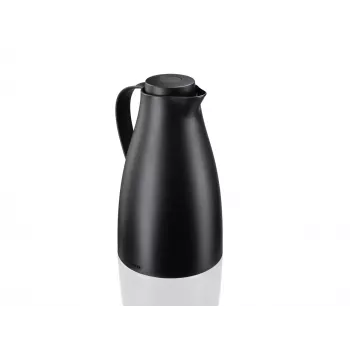 LEIFHEIT Thermos Harmonic Schwarz 1L Vakuum-Isolierkanne