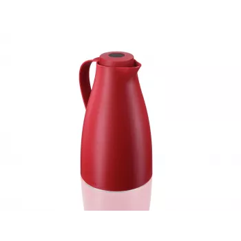 LEIFHEIT Thermos Harmonic Rot vakuumisolierte Isolierkanne 1,0 L