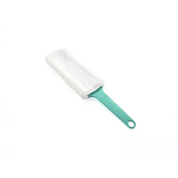 LEIFHEIT Duster Flachstaubwedel Elektrostatisch XL Flexibler Kopf mit Click-System, Blau/Weiß