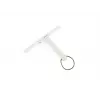 LEIFHEIT Cabino 24cm Duschabzieher mit Saugnapfhaken, Weiß/Grau