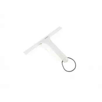 LEIFHEIT Cabino 24cm Duschabzieher mit Saugnapfhaken, Weiß/Grau