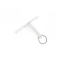 LEIFHEIT Cabino 24cm Duschabzieher mit Saugnapfhaken, Weiß/Grau