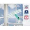 LEIFHEIT Fensterwischer M Handabzieher mit Click-System, 28 cm Gummiwischer, Ergonomischer Rutschfester Griff, Weiß/Grün