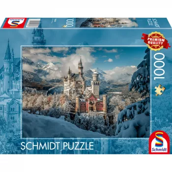 Schmidt Spiele Winterliches Schloss Neuschwanstein 1000-Teile Puzzle
