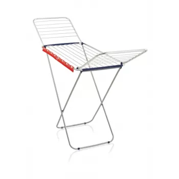 LEIFHEIT Classic Wäschetrockner Siena 200 Easy Aluminium - 20 m Wäscheständer mit Flügeltrockner, Silber/Grau