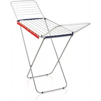 LEIFHEIT Classic Wäschetrockner Siena 200 Easy Aluminium - 20 m Wäscheständer mit Flügeltrockner, Silber/Grau