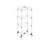 LEIFHEIT Classic Tower 270 Wäscheständer für drinnen und draußen, 27 m Trockenlänge, faltbar, 3 Ebenen, Weiß/Blau