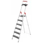Hailo L100 TopLine 7-stufige Aluminium-Stehleiter mit Multifunktionsablage, 150 kg Traglast, EN 131 8050-607