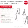 HAILO ProfiStep Combi Leiter Aluminium 3x9 Sprossen