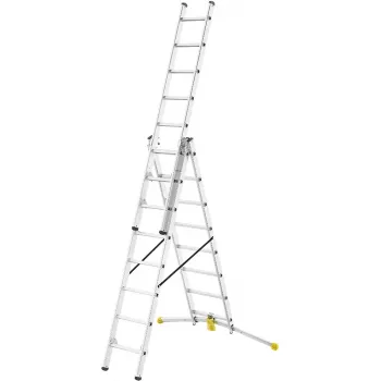 HAILO Kombileiter HobbyLOT Aluminium 2x8 + 1x9 Sprossen