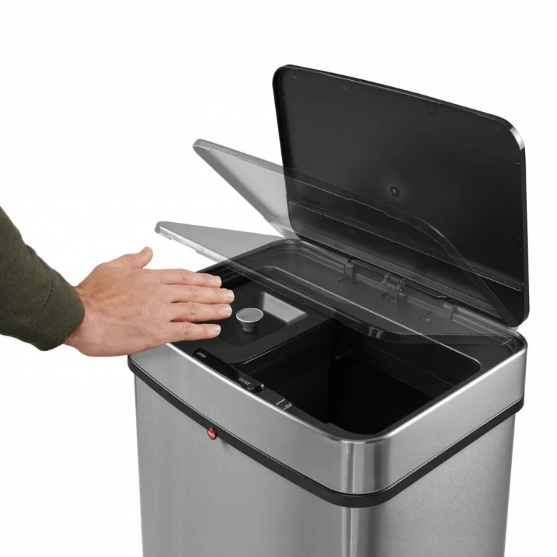 HAILO Öko Vario XL Abfalltrennsystem, 2x25L, Edelstahl