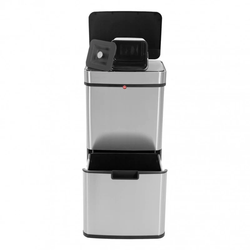 HAILO Öko Vario XL Abfalltrennsystem, 2x25L, Edelstahl