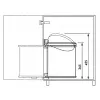 HAILO Einbau-Abfalleimer Compact-Box M 15L Weiß