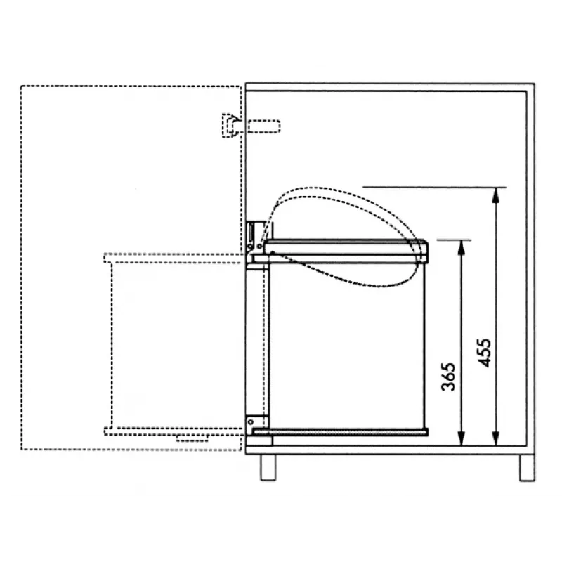 HAILO Einbau-Abfalleimer Compact-Box M 15L Weiß