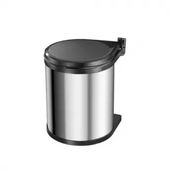 HAILO Compact-Box M 15L Edelstahl-Tretmülleimer mit Soft-Close-Deckel