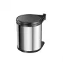 HAILO Compact-Box M 15L Edelstahl-Tretmülleimer mit Soft-Close-Deckel