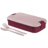 CURVER Lunch&Go rechteckige Lebensmittelschale mit Besteck 1,4L Lila