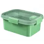 CURVER Lebensmittelbehälter Lunch-Set Rechteckig 1,2L Smart Eco To Go 20x15x9cm Soft Green