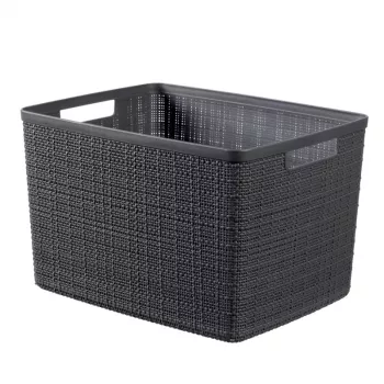 CURVER Korb Jute L 20L 36x28x23cm Dunkelgrau