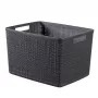 CURVER Korb Jute L 20L 36x28x23cm Dunkelgrau
