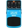 Behringer TM300 Tube Amp Modeler Effektpedal für E-Gitarre, Blau/Schwarz