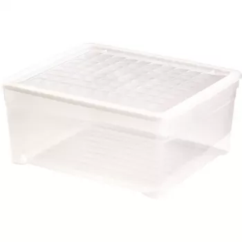 CURVER Box mit Deckel Textilbox 18,5L Transparent | 39,6x34,3x17,3cm